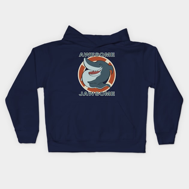 Awesome Jawsome Kids Hoodie by vender